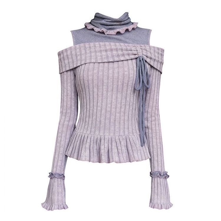 Long Sleeve Top Women Autumn W - Off Shoulder Top 评论和价格