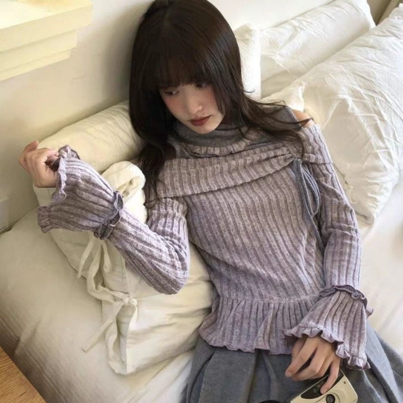 Long Sleeve Top Women Autumn W - Off Shoulder Top 评论和价格
