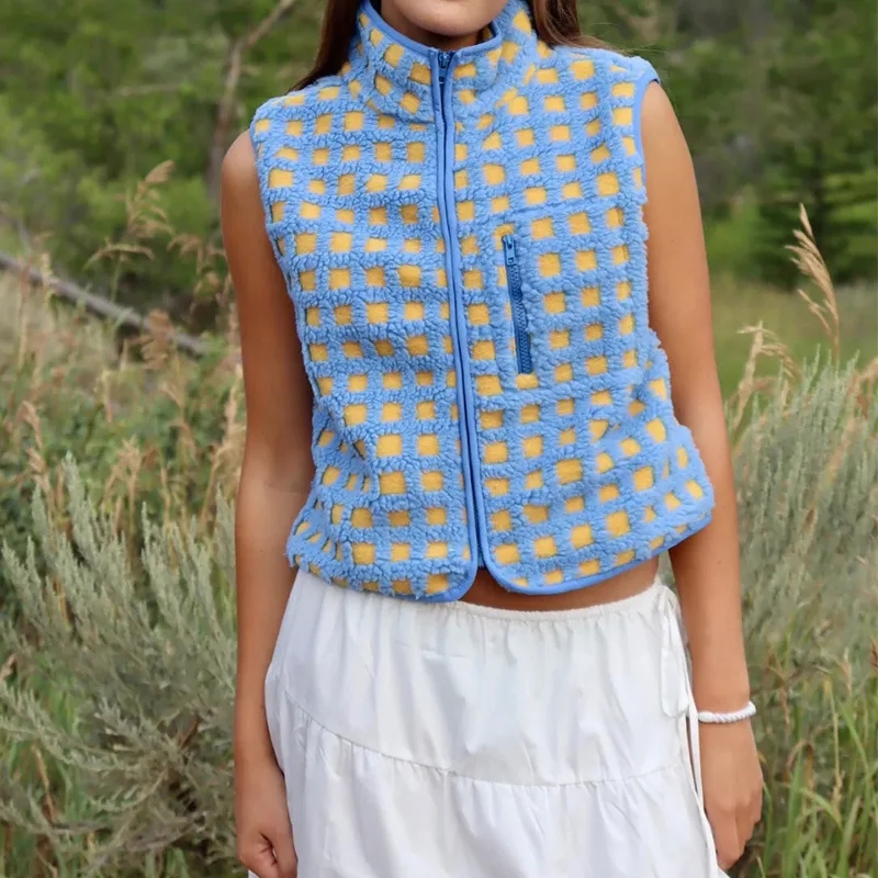 Women's Polar Fleece Vest New  - Women'S Fashion Quilted Jacket 评论和价格