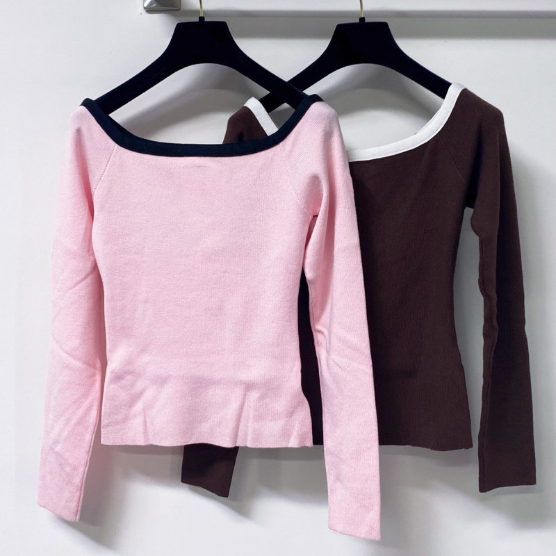 Color Contrast Off Shoulder De - Off Shoulder Top 评论和价格