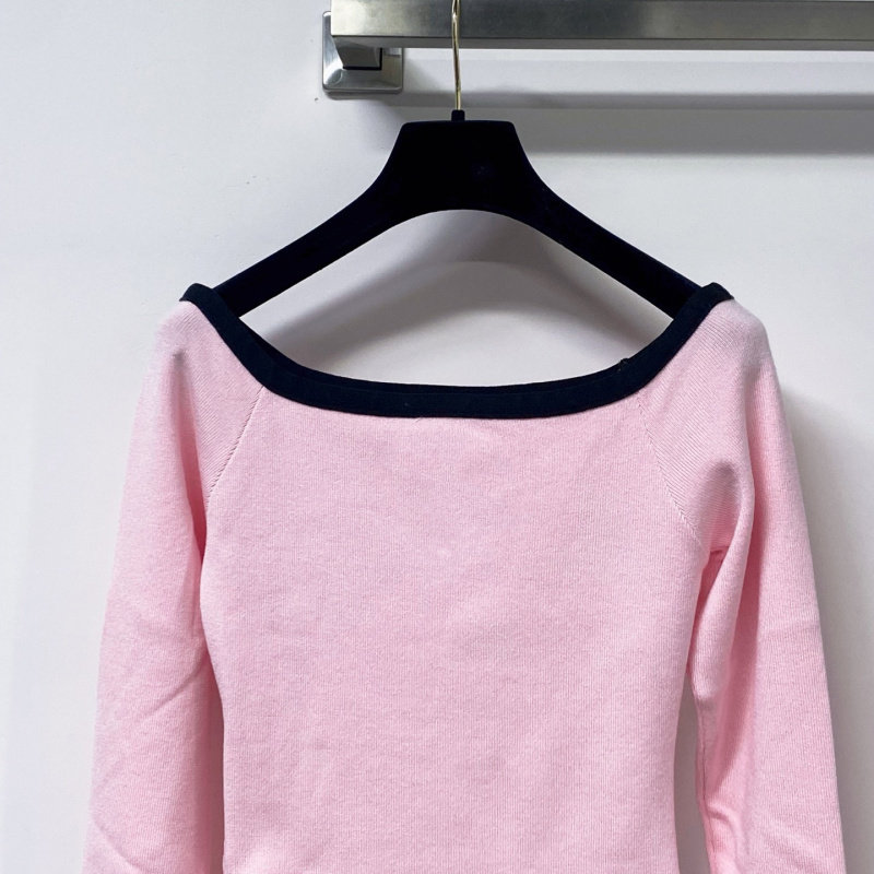 Color Contrast Off Shoulder De - Off Shoulder Top 评论和价格