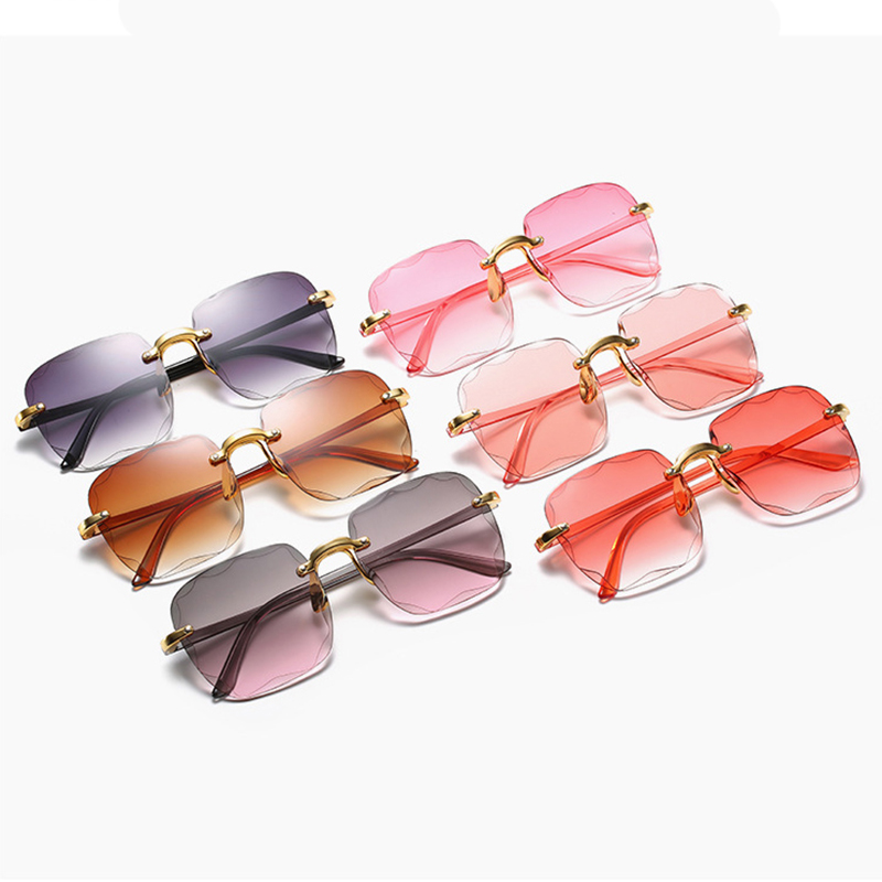 1/3PCS New Rimless Women's Sun - Women'S Fashion Eyewear 评论和价格