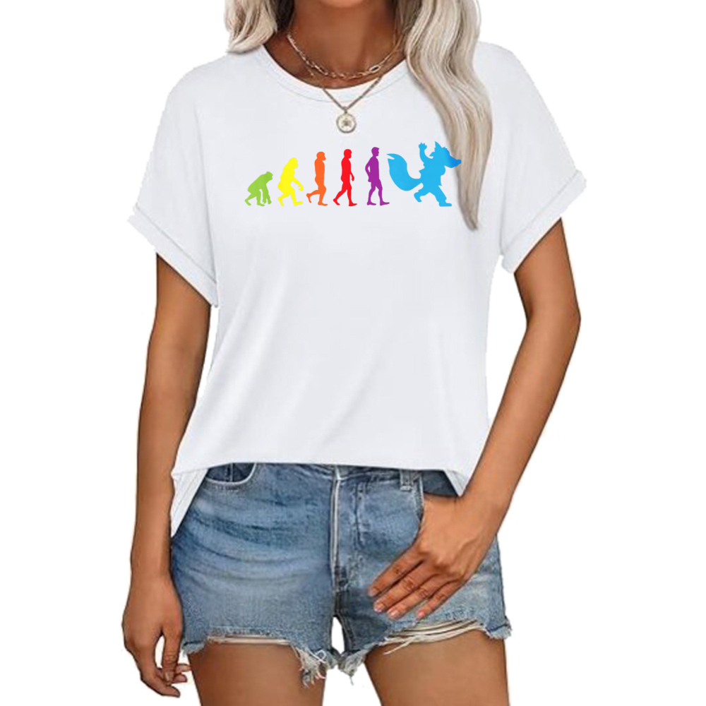 Furry Evolution Graphic Printe - Women Fashion Evolution 评论和价格