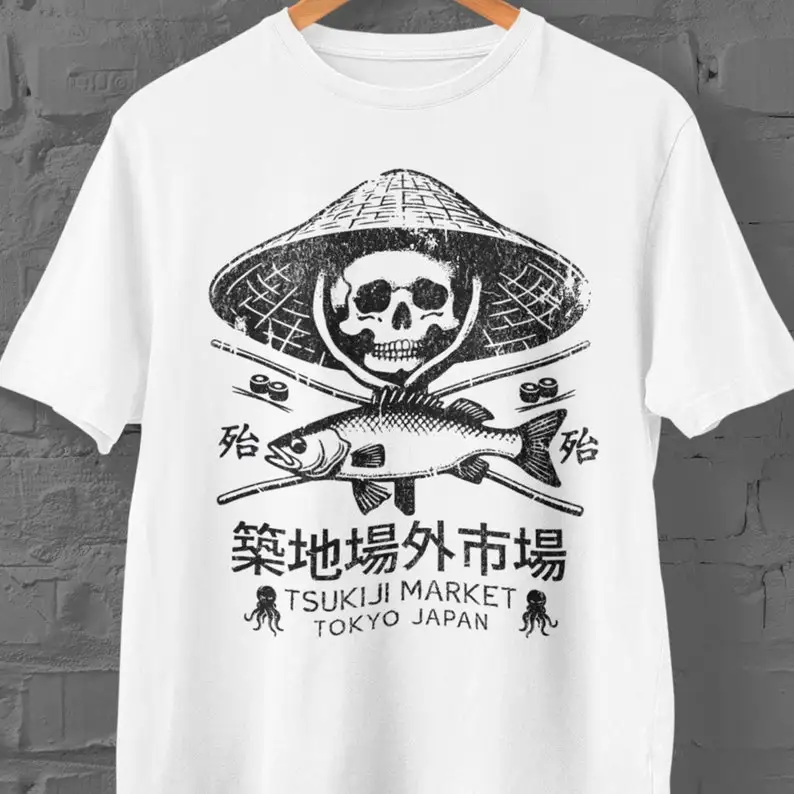 TakTsukiji Fish Market T-Shirt - Women'S Fashion Market Size 评论和价格