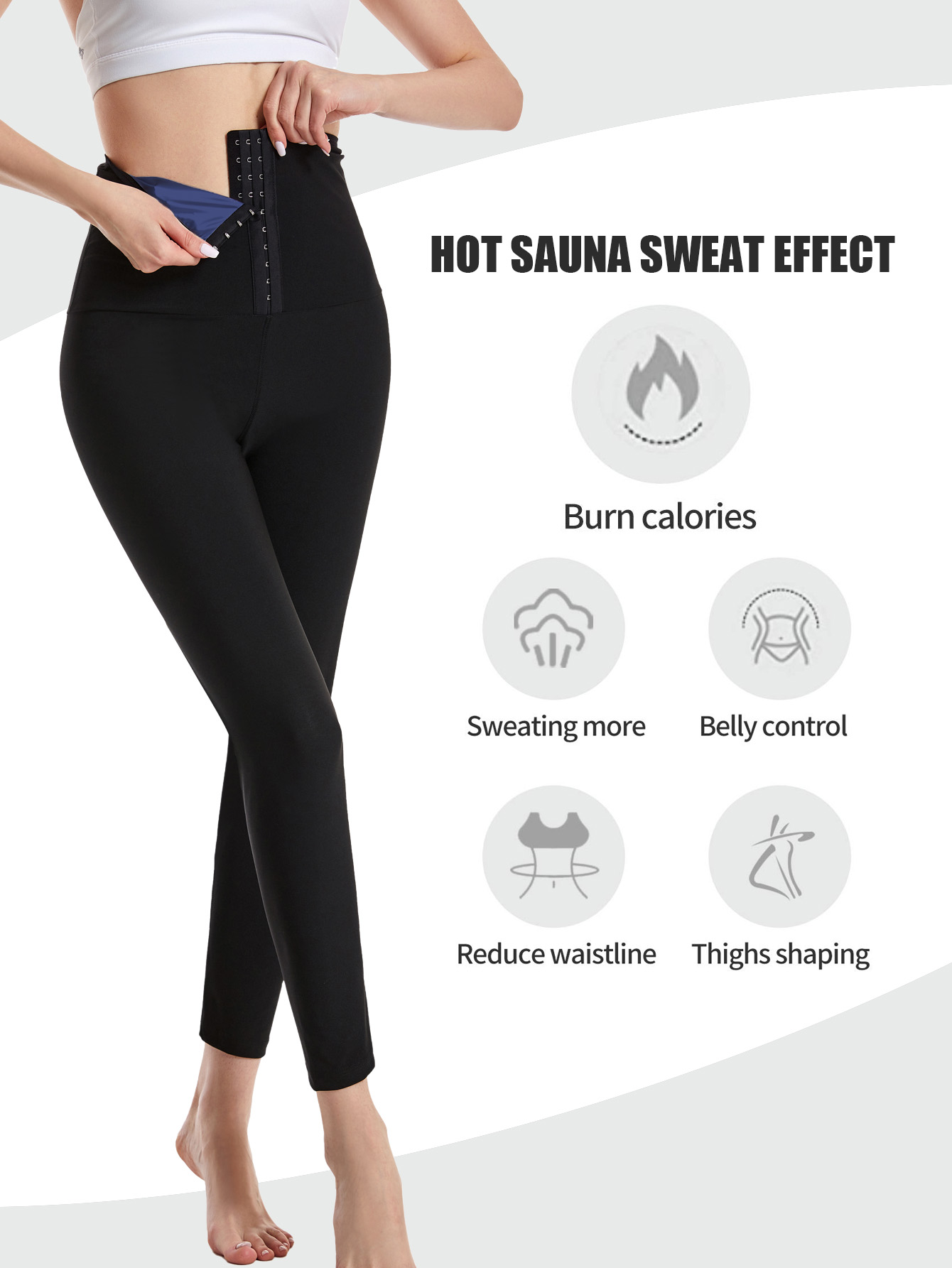 Women Sauna Sweat Pants High W - Women'S Fashion Leggings 评论和价格