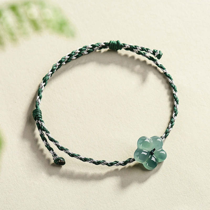 Burmese Jadeite Flower Bracele - Women'S Fashion 评论和价格