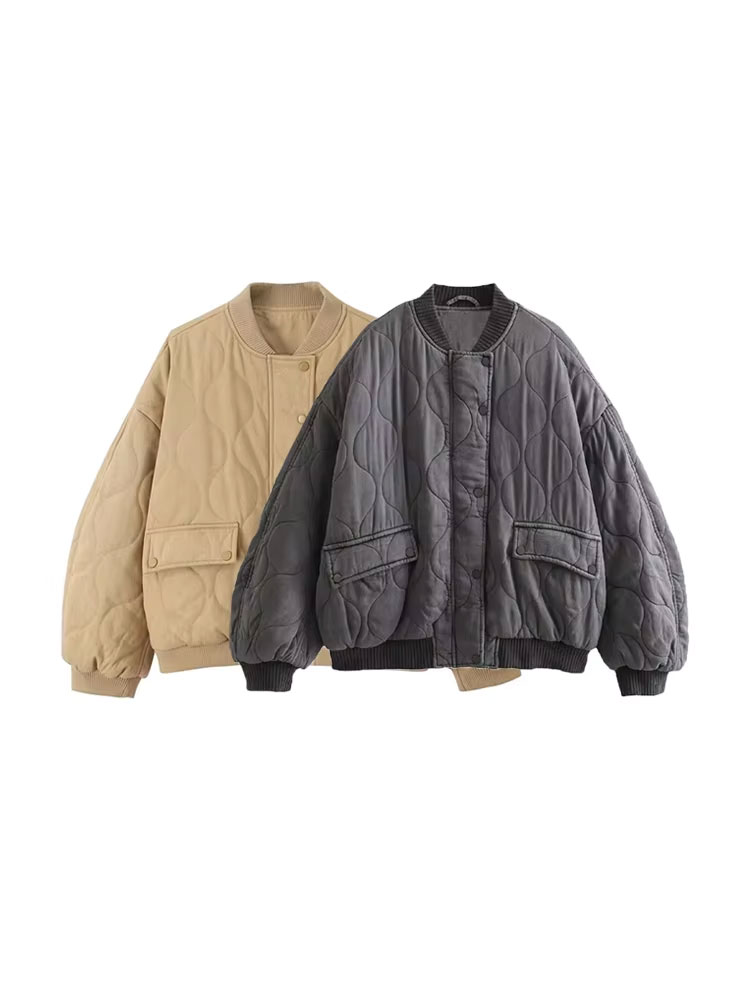 Women Fashion Oversized Thick  - Women'S Fashion Quilted Jacket 评论和价格