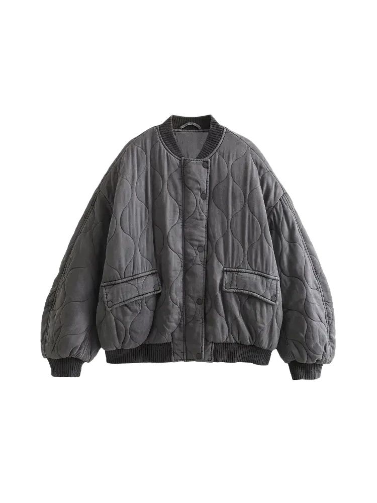 Women Fashion Oversized Thick  - Women'S Fashion Quilted Jacket 评论和价格