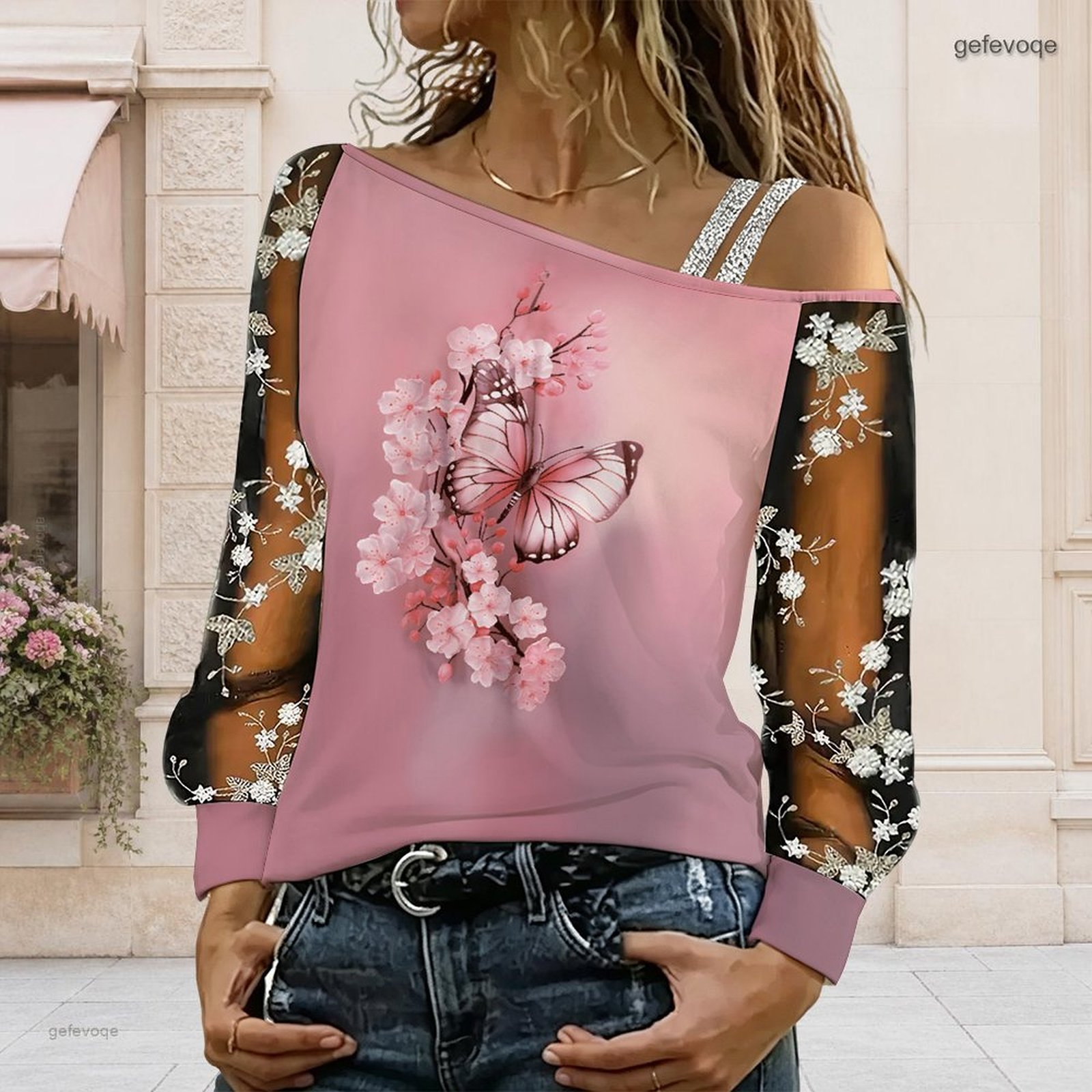 Women Off Shoulder Blouse Asym - Off Shoulder Top 评论和价格