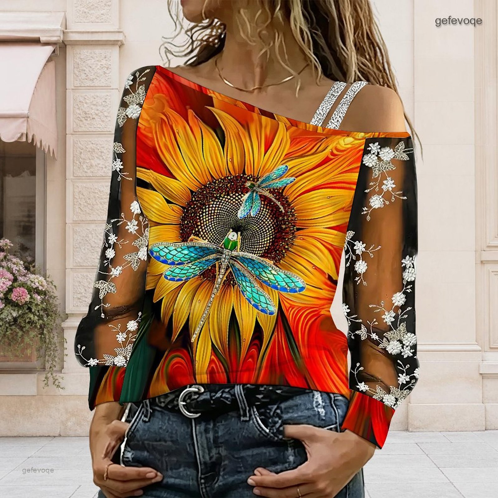 Women Off Shoulder Blouse Asym - Off Shoulder Top 评论和价格