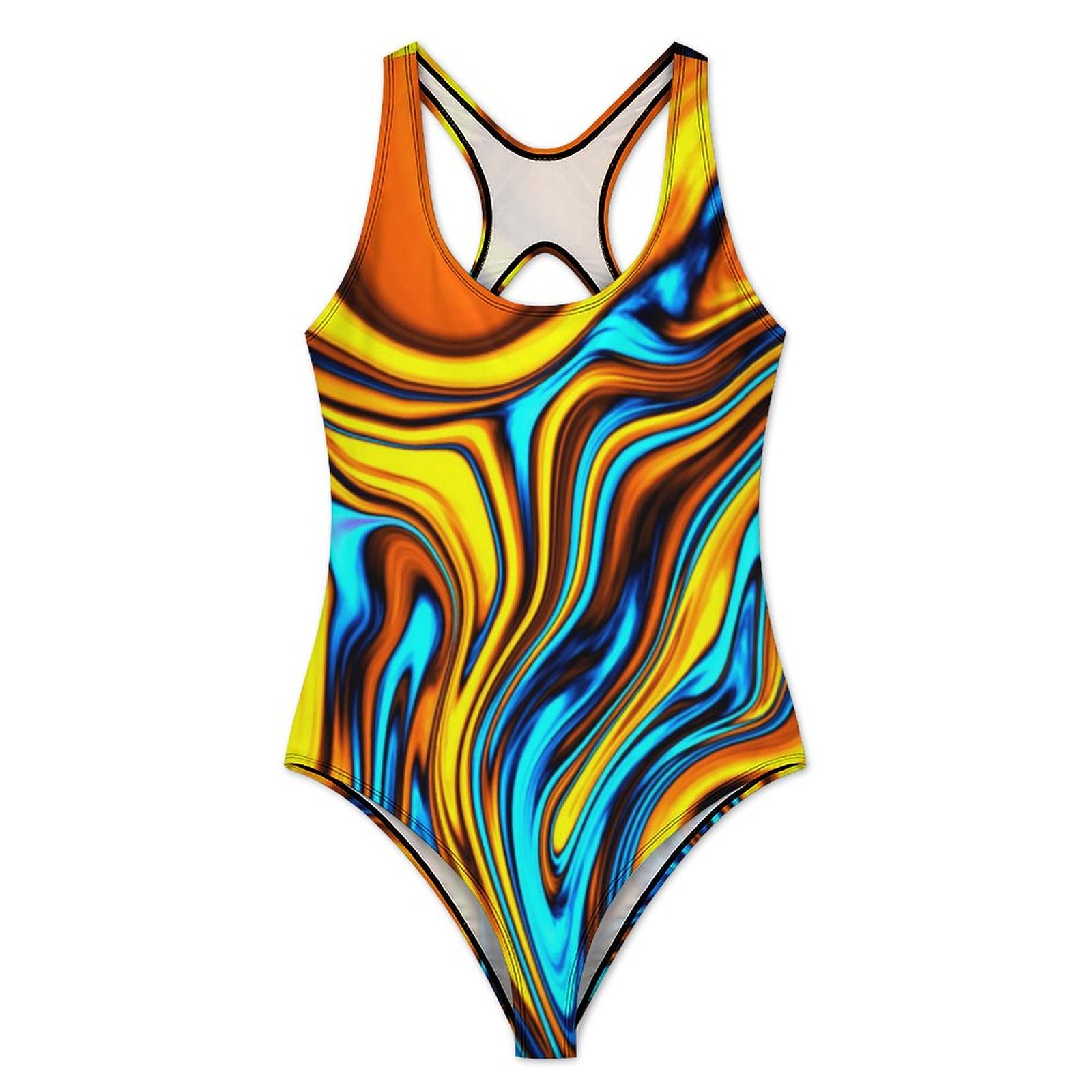 Golden Retro 60s Swimsuit Abst - Women'S Fashion In The 60S 评论和价格