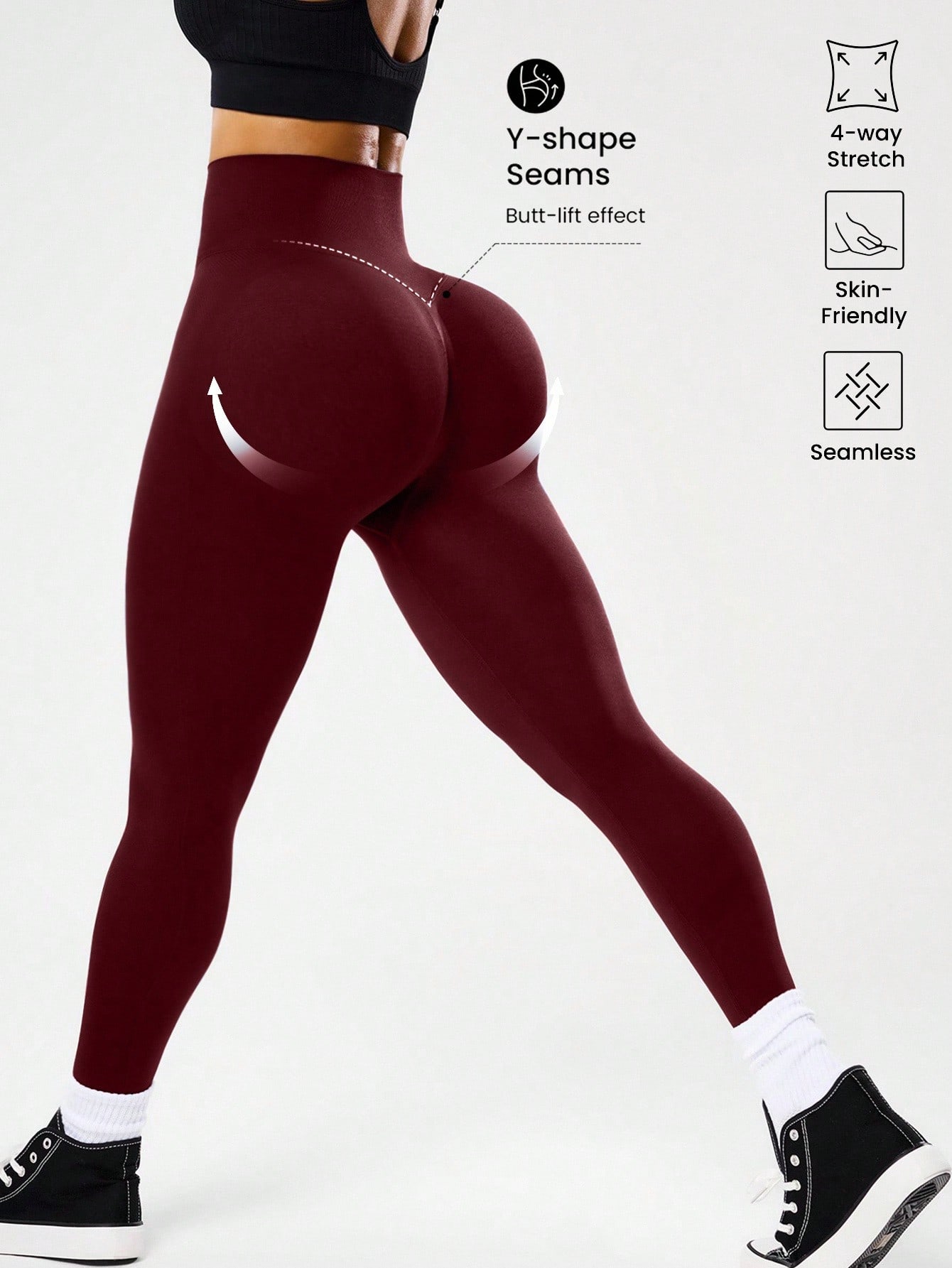 High-waisted seamless yoga leg - Women'S Fashion Leggings 评论和价格