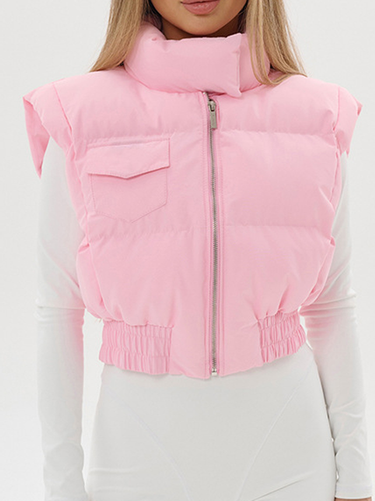 Yellow Sexy Cropped Quilted Co - Women'S Fashion Quilted Jacket 评论和价格