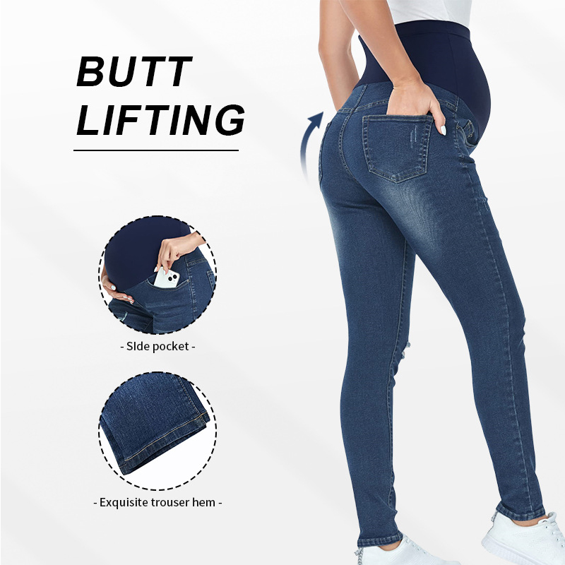 High Waist Maternity Jeans Tig - Mom Jeans Women 评论和价格