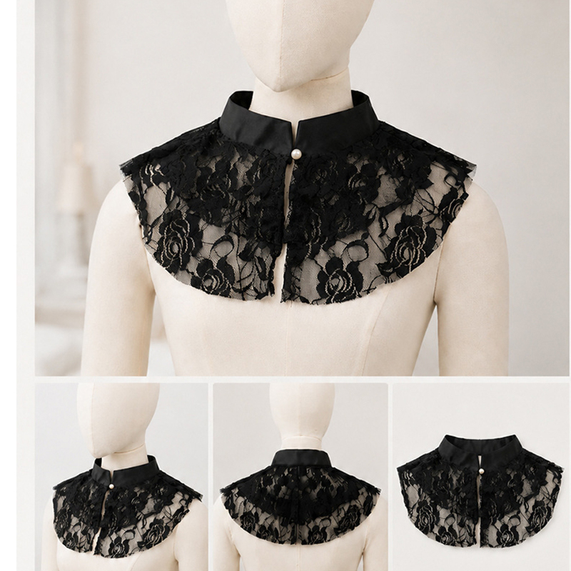 Elegant Lace Floral False Coll - Women'S Fashion 评论和价格