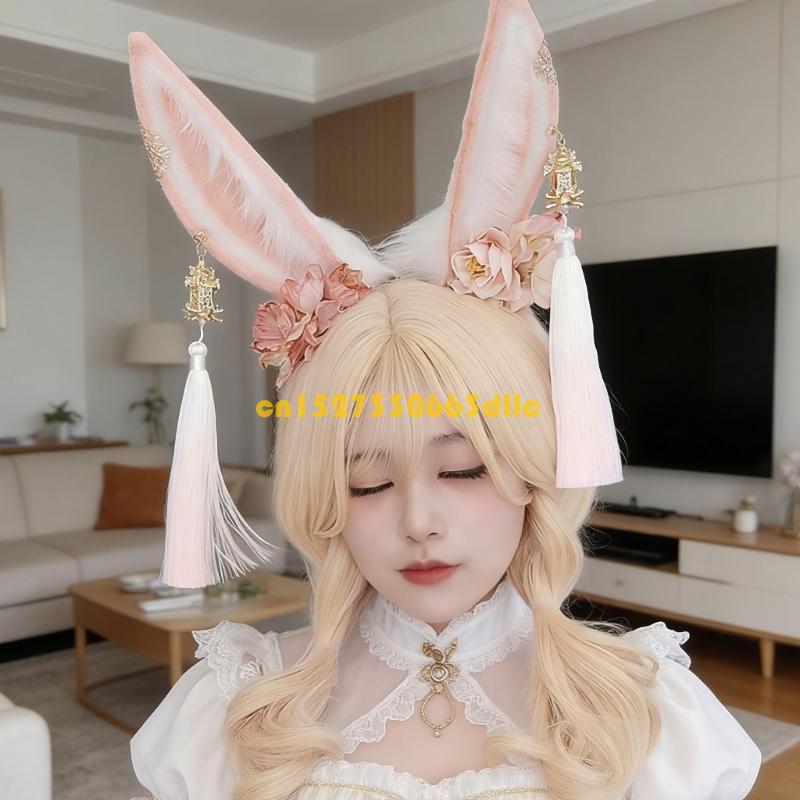 Adjustable Plush Rabbit Ears H - Women Fashion Photoshoot 评论和价格