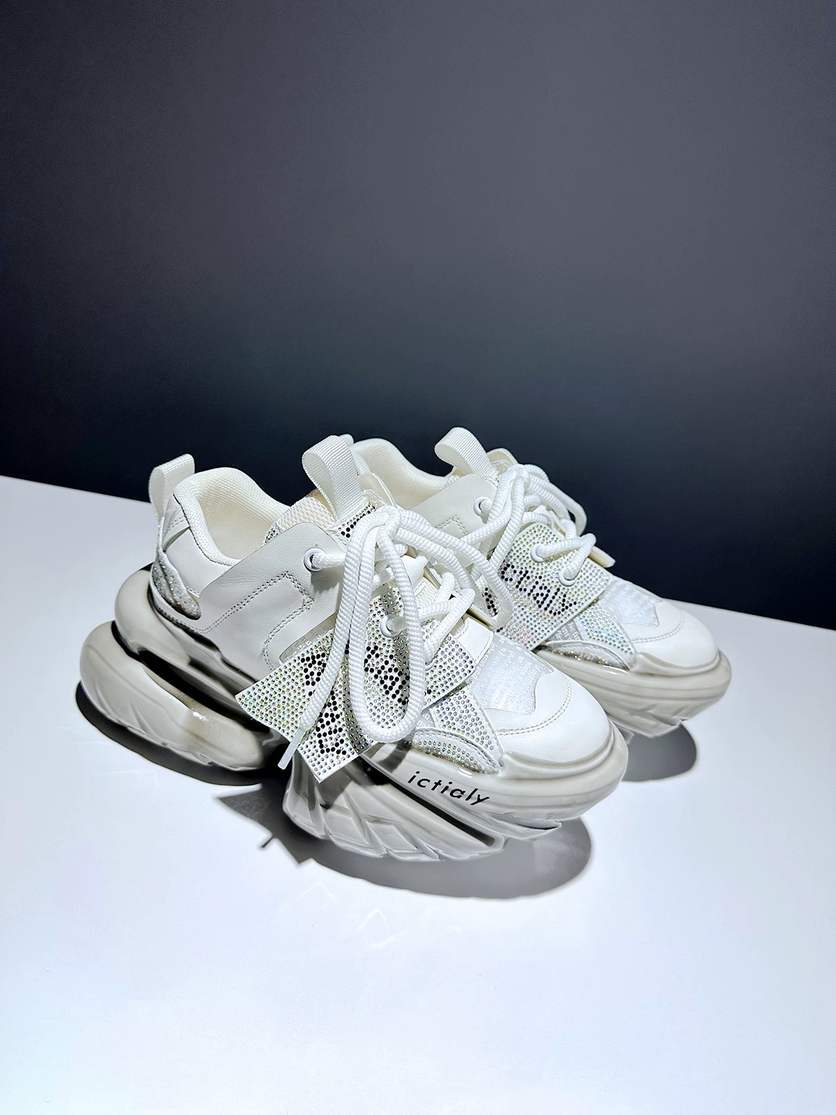 Women Chunky Sneakers High Pla - Women'S Yellow Fashion Sneakers 评论和价格
